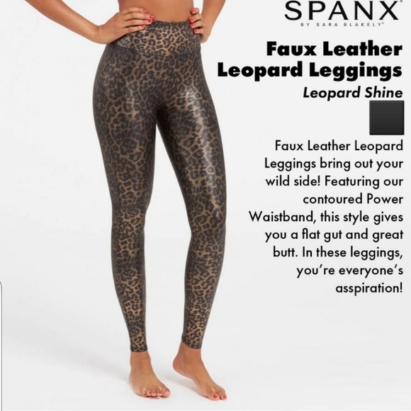 leopard spanx leggings